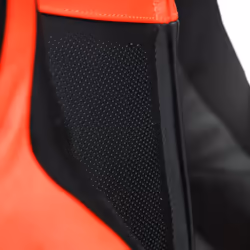 Dainese Gen-Z Abito in pelle perforata monopezza per bambini, nero-rosso, dimensione M 164
