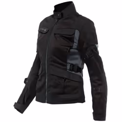 Dainese Desert Tex Giacca tessile moto da donna, nero-grigio, dimensione 52 per donne