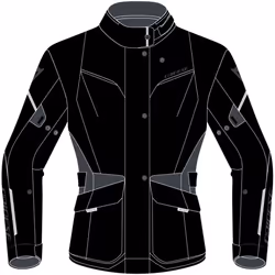 Dainese Tempest 3 D-Dry Giacca tessile moto da donna, nero-grigio, dimensione 44 per donne