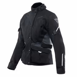 Dainese Tempest 3 D-Dry Giacca tessile moto da donna, nero-grigio, dimensione 52 per donne