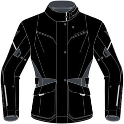 Dainese Tempest 3 D-Dry Giacca tessile moto da donna, nero-grigio, dimensione 40 per donne