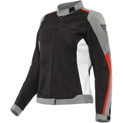 Dainese Hydraflux 2 Air D-Dry Giacca tessile da donna, nero-grigio-rosso, dimensione 40 per donne
