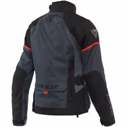 Dainese Tempest 3 D-Dry Giacca tessile moto da donna, nero-grigio-rosso, dimensione 44 per donne