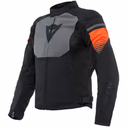 Dainese Air Fast Giacca tessile moto, nero-grigio-rosso, dimensione 58 per uomo