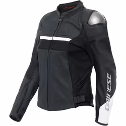 Dainese Rapida Giacca da donna in pelle per moto, nero-bianco, dimensione 46 per donne - Vista aggiuntiva 2