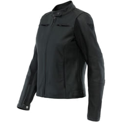 Dainese Razon 2 Giacca da donna in pelle per moto, nero, dimensione 52 per donne