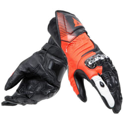 Dainese Carbon 4 Long Guanti Moto, nero-bianco-rosso, dimensione M