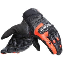 Dainese Carbon 4 Short Guanti Moto, nero-rosso, dimensione L
