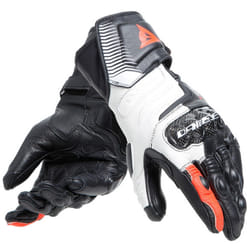 Dainese Carbon 4 Long Guanti moto donna, nero-bianco-rosso, dimensione L per donne
