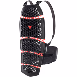 Dainese Pro Armor 2.0 Short Paraschiena, nero-rosso, dimensione L 2XL per uomo