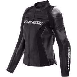 Dainese Racing 4 Giacca in pelle da moto da donna traforata, nero, dimensione 48 per donne
