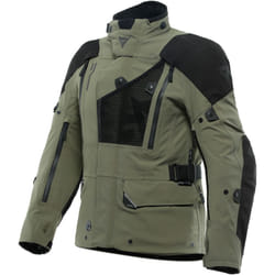 Dainese Hekla Absoluteshell Pro 20K D-Dry Giacca tessile moto, nero-verde, dimensione 46 per uomo