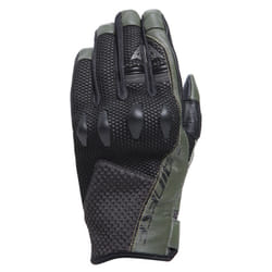 Dainese Karakum Ergo-Tek Guanti da moto, nero-verde, dimensione XS per uomo