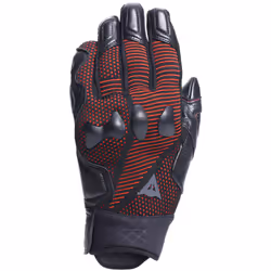 Dainese Unruly Ergo-Tek Guanti da moto, nero-rosso, dimensione XS per uomo