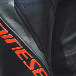 Dainese Laguna Seca 5 Tuta in pelle da moto a 2 pezzi, nero-grigio-rosso, dimensione 50 per uomo - Vista aggiuntiva 4