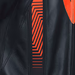 Dainese Laguna Seca 5 Tuta in pelle da moto a 2 pezzi, nero-grigio-rosso, dimensione 50 per uomo - Vista aggiuntiva 8
