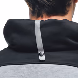 Dainese Daemon-X Safety Felpa con cappuccio con zip del motociclo, nero-grigio-rosso, dimensione 60 per uomo