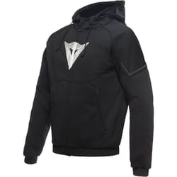 Dainese Daemon-X Safety Felpa con cappuccio con zip del motociclo, nero-bianco, dimensione 56 per uomo