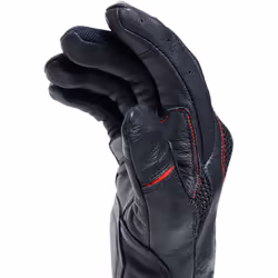 Dainese Karakum Ergo-Tek Magic Connection Guanti da moto, nero-rosso, dimensione XS per uomo