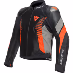 Dainese Super Rider 2 Absoluteshell Giacca tessile moto, nero-grigio-rosso, dimensione 52 per uomo