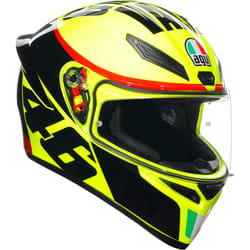 AGV K-1 S Grazie Vale Casco, nero-giallo, dimensione S per uomo
