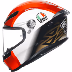 AGV K-6 S Sic58 Casco, nero-bianco-rosso, dimensione XS per uomo - Vista aggiuntiva 4