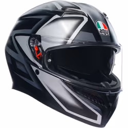 AGV K3 Compound Casco, nero-grigio, dimensione XS per uomo