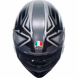 AGV K3 Compound Casco, nero-grigio, dimensione XS per uomo