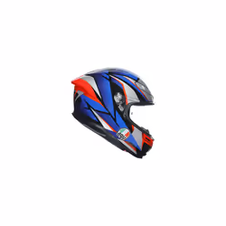AGV K-6 S Slashcut Casco, nero-rosso-blu, dimensione XS per uomo