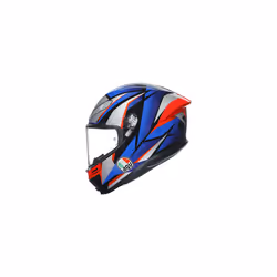 AGV K-6 S Slashcut Casco, nero-rosso-blu, dimensione L per uomo