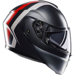 AGV Streetmodular Resia Casco, grigio-rosso, dimensione XS per uomo