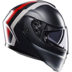 AGV Streetmodular Resia Casco, grigio-rosso, dimensione S per uomo