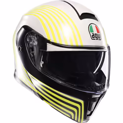 AGV Streetmodular Iseo Casco, bianco-giallo, dimensione L per uomo