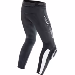 Dainese Super Speed Pantaloni in pelle da moto, nero-bianco, dimensione 60 per uomo - Vista aggiuntiva 3