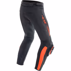 Dainese Super Speed Pantaloni in pelle da moto, nero-rosso, dimensione 54 per uomo