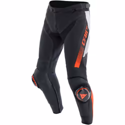 Dainese Super Speed Pantaloni in pelle da moto traforati, nero-bianco-rosso, dimensione 64 per uomo - Vista aggiuntiva 2