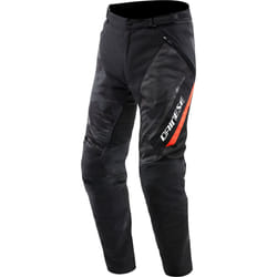 Dainese Drake 2 Super Air Tex Pantaloni tessili da moto, nero-rosso, dimensione 56 per uomo