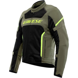 Dainese Air Frame 3 Giacca tessile moto, nero-verde, dimensione 48 per uomo