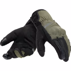 Dainese Trento D-Dry Guanti da moto, nero-verde, dimensione M per uomo