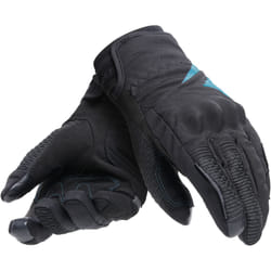 Dainese Trento D-Dry Guanti moto da donna, nero-blu, dimensione L per donne