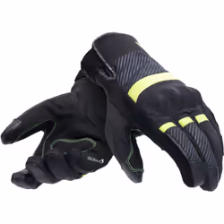 Dainese Fulmine D-Dry Guanti da moto, nero-giallo, dimensione M per uomo