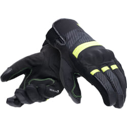 Dainese Fulmine D-Dry Guanti da moto, nero-giallo, dimensione M per uomo
