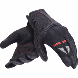 Dainese Namib Guanti da moto, nero-rosso, dimensione M per uomo