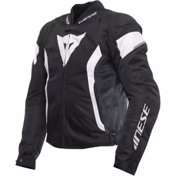 Dainese Avro 5 Giacca tessile moto, nero-bianco, dimensione 62 per uomo