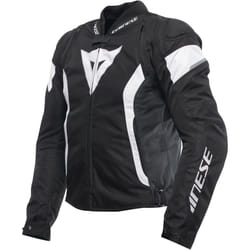 Dainese Avro 5 Giacca tessile moto, nero-bianco, dimensione 62 per uomo