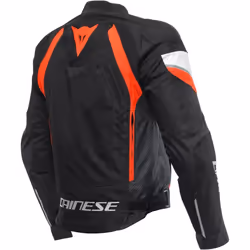 Dainese Avro 5 Giacca tessile moto, nero-bianco-rosso, dimensione 46 per uomo