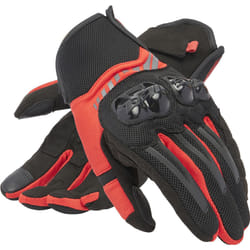 Dainese Mig 3 Air Tex Guanti Moto, nero-rosso, dimensione XS per uomo