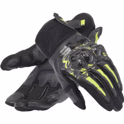 Dainese Mig 3 Unisex Guanti da moto, nero-grigio-giallo, dimensione M per uomo