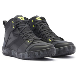 Dainese Suburb D-WP Scarpe da moto impermeabili, nero-grigio-giallo, dimensione 39 per uomo