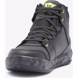 Dainese Suburb D-WP Scarpe da moto impermeabili, nero-grigio-giallo, dimensione 39 per uomo